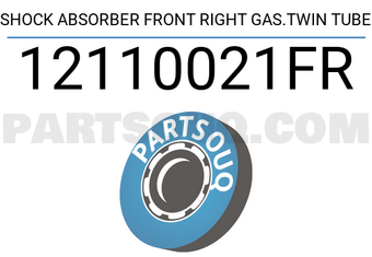 FEBEST 12110021FR SHOCK ABSORBER FRONT RIGHT GAS.TWIN TUBE