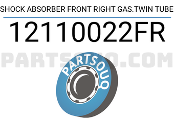 FEBEST 12110022FR SHOCK ABSORBER FRONT RIGHT GAS.TWIN TUBE