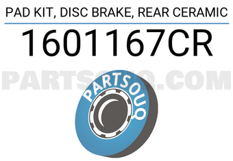 FEBEST 1601167CR PAD KIT, DISC BRAKE, REAR CERAMIC