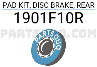 FEBEST 1901F10R PAD KIT, DISC BRAKE, REAR