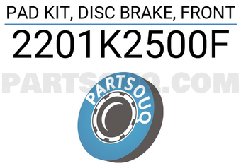 FEBEST 2201K2500F PAD KIT, DISC BRAKE, FRONT