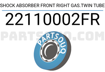 FEBEST 22110002FR SHOCK ABSORBER FRONT RIGHT GAS.TWIN TUBE