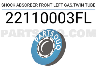 FEBEST 22110003FL SHOCK ABSORBER FRONT LEFT GAS.TWIN TUBE