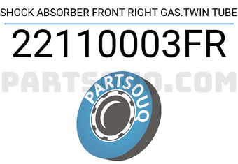 FEBEST 22110003FR SHOCK ABSORBER FRONT RIGHT GAS.TWIN TUBE