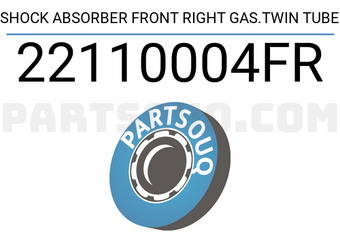 FEBEST 22110004FR SHOCK ABSORBER FRONT RIGHT GAS.TWIN TUBE