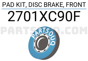FEBEST 2701XC90F PAD KIT, DISC BRAKE, FRONT