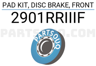 FEBEST 2901RRIIIF PAD KIT, DISC BRAKE, FRONT