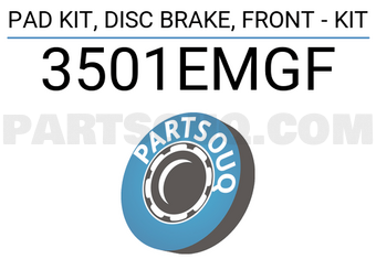 FEBEST 3501EMGF PAD KIT, DISC BRAKE, FRONT - KIT