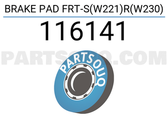 FEBI 116141 BRAKE PAD FRT-S(W221)R(W230)