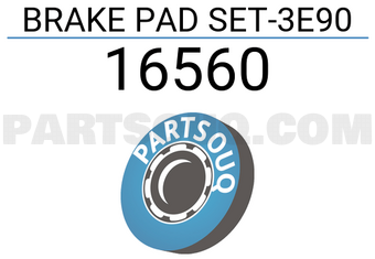 FEBI 16560 BRAKE PAD SET-3E90