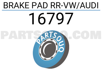 FEBI 16797 BRAKE PAD RR-VW/AUDI