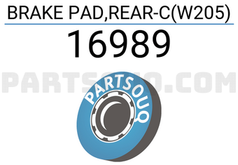 FEBI 16989 BRAKE PAD,REAR-C(W205)