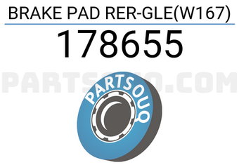 FEBI 178655 BRAKE PAD RER-GLE(W167)