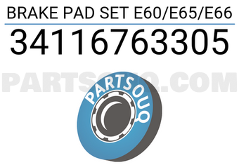 FEBI 34116763305 BRAKE PAD SET E60/E65/E66