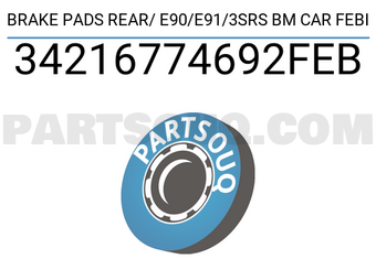 FEBI 34216774692FEB BRAKE PADS REAR/ E90/E91/3SRS BM CAR FEBI