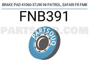 FMB FNB391 BRAKE PAD 41060-37J90 NI PATROL, SAFARI FR FMB