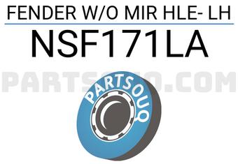 FPI NSF171LA FENDER W/O MIR HLE- LH
