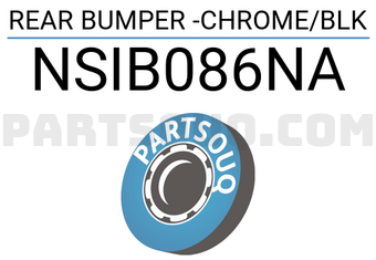 FPI NSIB086NA REAR BUMPER -CHROME/BLK