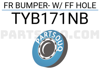 FPI TYB171NB FR BUMPER- W/ FF HOLE