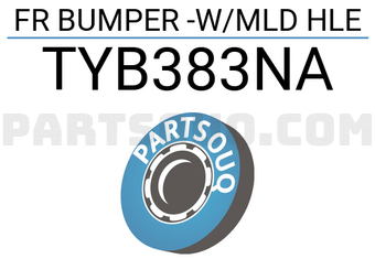 FPI TYB383NA FR BUMPER -W/MLD HLE