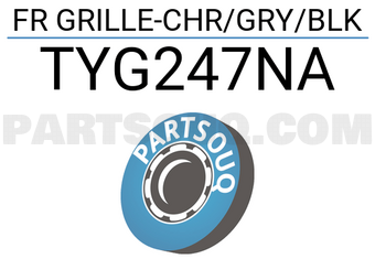 FPI TYG247NA FR GRILLE-CHR/GRY/BLK