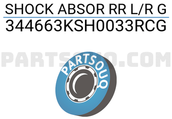 FTE 344663KSH0033RCG SHOCK ABSOR RR L/R G