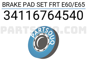 Ferodo 34116764540 BRAKE PAD SET FRT E60/E65