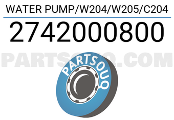 GK 2742000800 WATER PUMP/W204/W205/C204