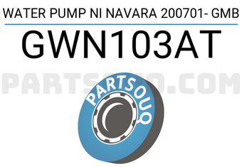 GMB GWN103AT WATER PUMP NI NAVARA 200701- GMB