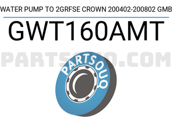 GMB GWT160AMT WATER PUMP TO 2GRFSE CROWN 200402-200802 GMB