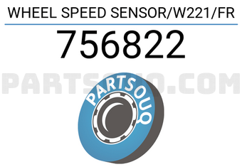 GST 756822 WHEEL SPEED SENSOR/W221/FR