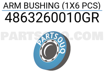 Good Rubber Co LTD 4863260010GR ARM BUSHING (1X6 PCS)