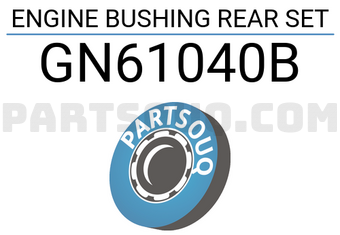 Good Rubber Co LTD GN61040B ENGINE BUSHING REAR SET