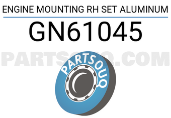 Good Rubber Co LTD GN61045 ENGINE MOUNTING RH SET ALUMINUM