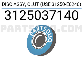 HINO 3125037140 DISC ASSY, CLUT (USE:31250-E0240)