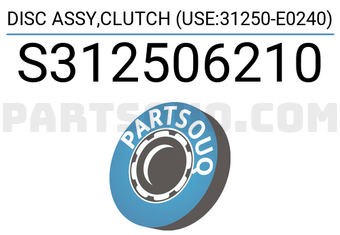 HINO S312506210 DISC ASSY,CLUTCH (USE:31250-E0240)