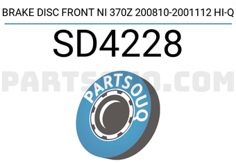 Hi-Q SD4228 BRAKE DISC FRONT NI 370Z 200810-2001112 Hi-Q