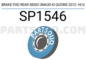 Hi-Q SP1546 BRAKE PAD REAR 58302-3MA30 KI QUORIS 2012- HI-Q