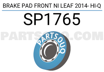 Hi-Q SP1765 BRAKE PAD FRONT NI LEAF 2014- Hi-Q