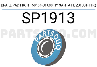 Hi-Q SP1913 BRAKE PAD FRONT 58101-S1A00 HY SANTA FE 201801- HI-Q