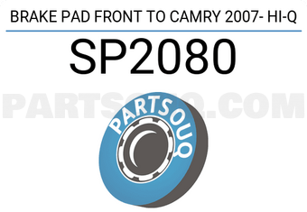 Hi-Q SP2080 BRAKE PAD FRONT TO CAMRY 2007- Hi-Q