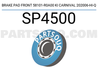 Hi-Q SP4500 BRAKE PAD FRONT 58101-R0A00 KI CARNIVAL 202006-HI-Q