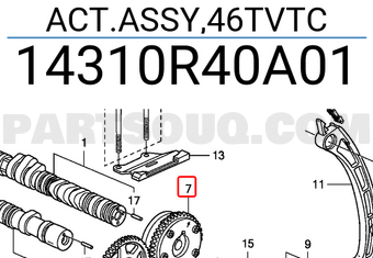 Honda 14310R40A01 ACT.ASSY,46TVTC