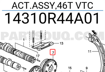 Honda 14310R44A01 ACT.ASSY,46T VTC