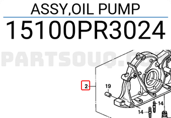 Honda 15100PR3024 ASSY,OIL PUMP