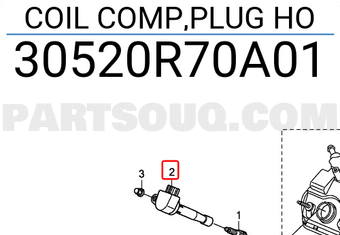 Honda 30520R70A01 COIL COMP,PLUG HO