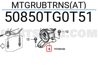 Honda 50850TG0T51 MTGRUBTRNS(AT)