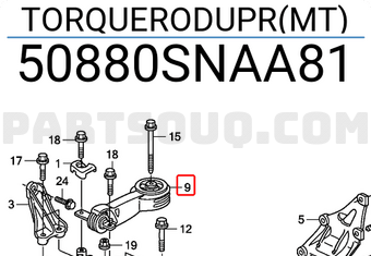 Honda 50880SNAA81 TORQUERODUPR(MT)