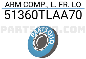 Honda 51360TLAA70 ARM COMP., L. FR. LO