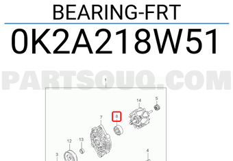 Hyundai / KIA 0K2A218W51 BEARING-FRT